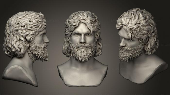 Скульптура мужской головы